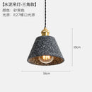 Axyaa Industrial Edison Pendant Lights for Bedroom Dinning Room Cafe - Cement Finish
