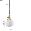 Axyaa Glass LED Pendant Lights: Modern Nordic 3-Head Fixture for Home Dining, Cafe & Bar