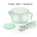 Axyaa Kids Insulation Bowl & Cup Set - Suction Cups, Baby Tableware