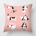 Axyaa Dog Print Cushion Cover 45X45CM Home Sofa Decor Pillow Case