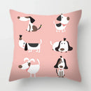 Axyaa Dog Print Cushion Cover 45X45CM Home Sofa Decor Pillow Case