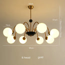 Axyaa Glass Ball Chandelier - Luxury Nordic Design for Living Room Lighting