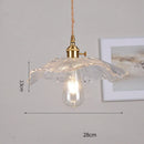 Axyaa Nordic Purple Glass LED Pendant Light, Modern Hanging Lamp for Bar, Bedroom, Dinning Room