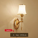 Axyaa Nordic Glass Wall Lamp Switch Modern Home Lighting