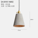 Axyaa Loft Industrial Edison Pendant Lights - Modern Nordic Cement LED Fixture