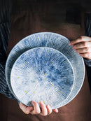 Axyaa Ceramic Breakfast Plate Set for Home Kitchen, Sushi, Steak, and Dinner Settings