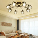 Axyaa Vintage Iron Cage Chandelier with Adjustable Spider Design