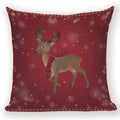 Christmas Cartoon Santa Claus Deer Pillows Covers Merry Christmas Gifts for The New Year by Axyaa
