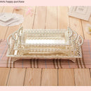 Axya Silver Plated Tray: Elegant European Style Dessert & Snack Serving Tray