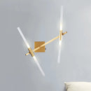 Axyaa Minimalist Nordic Gold Black Wall Light Sconces with G9 Bulb