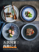 Axyaa Ceramic Breakfast Plate Set for Home Kitchen, Sushi, Steak, and Dinner Settings