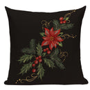 Axyaa Christmas Deer Snowman Cartoon Cushion Cover - Festive Decor Pillowcase