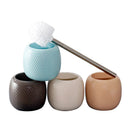 Axya Ceramic Toilet Brush Set - Bathroom Cleaning Supplies