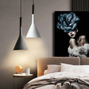 Axya Nordic Style Pendant Lights Black Lampshade for Home Decor