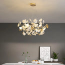 Axyaa Ginkgo Leaf Chandelier: Luxury Designer Decorative Lamp for Living Room, Villa, Hotel