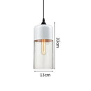 Nordic Modern LED Pendant Light Wood Color Glass Hanging Lamp Axyaa