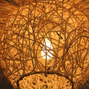 Axya Rattan Pendant Lights: Hand-woven Straw Hat Chandelier for Living Room Lighting