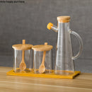 Axya Spice Jar Set Glass Containers Nordic Kitchen Seasoning Storage Bottle