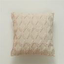 Geometric Plush Pillow Cover for Sofa, Nordic Home Decor by Axyaa