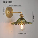 Nordic Brass Wall Lamp Small Copper Glass LED Wall Sconce – Axyaa
