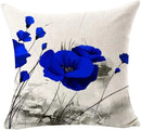 Axyaa Red Poppy Watercolor Cushion Cover