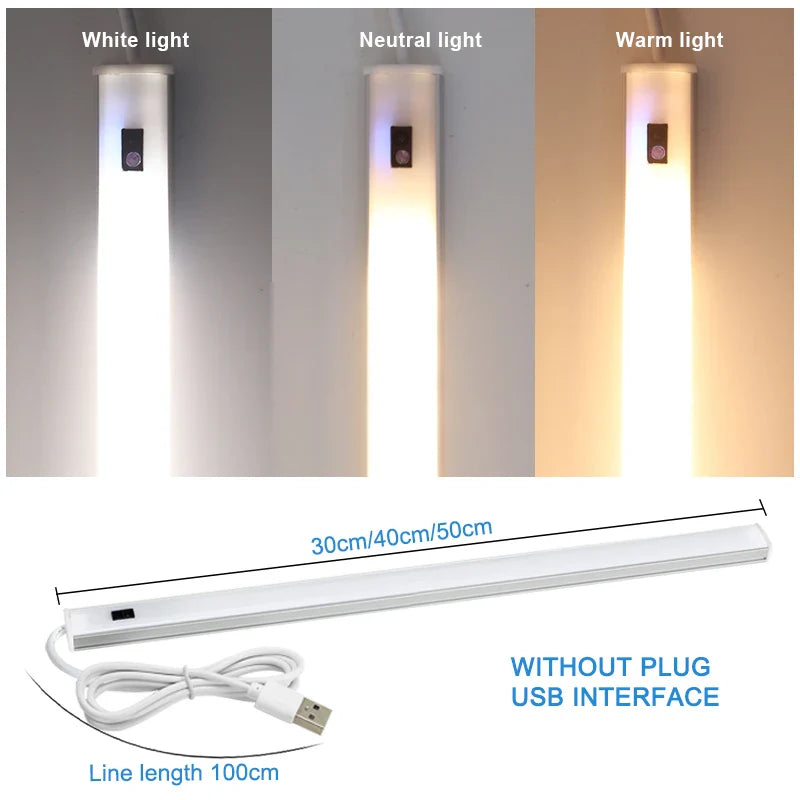 Axyaa Smart Touch Sensor LED Kitchen Cabinet Light rects up to 5V USB