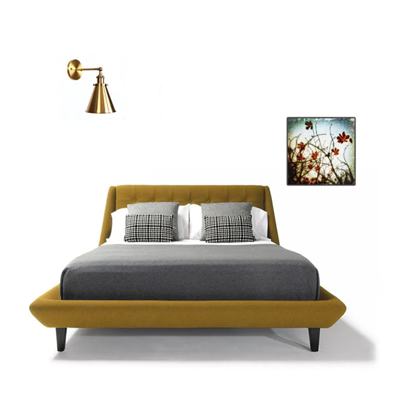 Axyaa Vintage Iron Gold Wall Lamp with Long Arm - High-Quality Brass Sconce