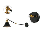 Axyaa Industrial Iron Folding Wall Lamp for Bedroom Study Office