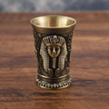 Axyaa Retro Egyptian Wine Glasses Set - Creative Cocktail and Shot Glass Pair
