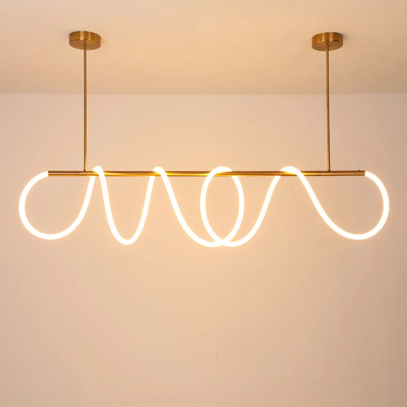 Axyaa Modern LED Pendant Lights for Living Room and Dining, 360 Degree Luminous Indoor Decorative Hanging Lamps