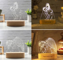 Axyaa Custom Photo Acrylic Lamp with USB Base - Personalized Night Light for Gifts