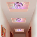 Axya Modern Crystal LED Ceiling Chandelier for Aisle, Balcony, Porch, Corridor