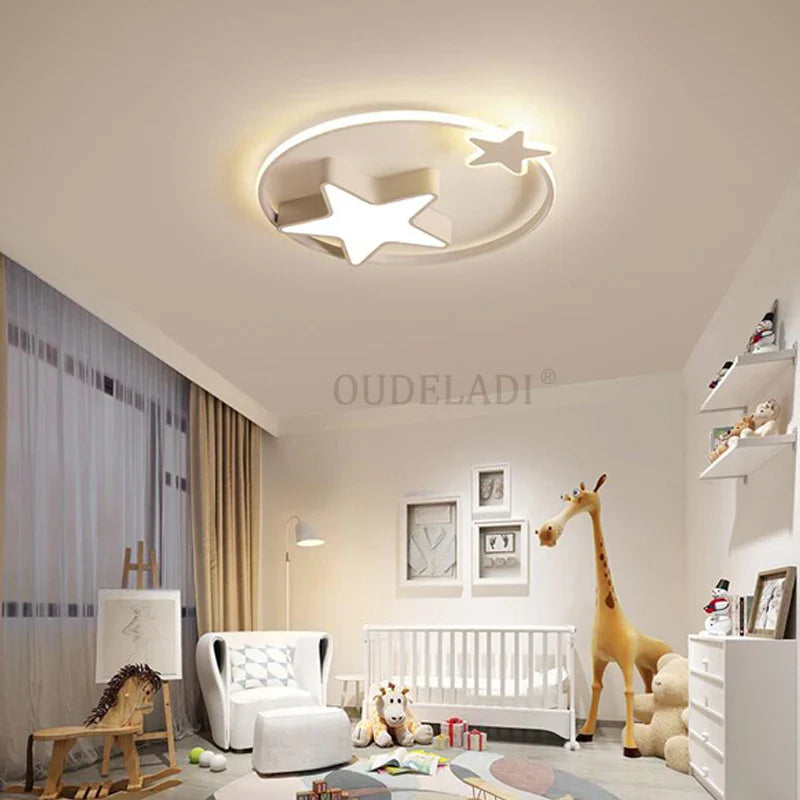 Axya Kids Star Ceiling Lamp LED Bedroom Cartoon Light Boys Girls Room Fixture