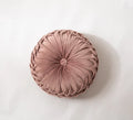 Velvet Round Cushion 40x40cm, Pink/Blue, Home Decor for Sofa, Chair, Car - Axyaa Brand