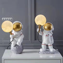 Moon Astronaut Desk Lamp by Axyaa: Creative 3D Moon Design for Children's Room & Bedroom