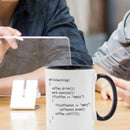 Axyaa Ceramic Coffee Mug with Color Handle - Programmer's Gift