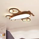 Axyaa Nordic Airplane Ceiling Lamp Iron Sconces with Remote Control