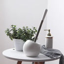 Axya Ceramic Toilet Brush - Bathroom Cleaning & Decoration Essential