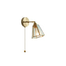 Axyaa Copper LED Glass Wall Sconce Nordic Modern Light
