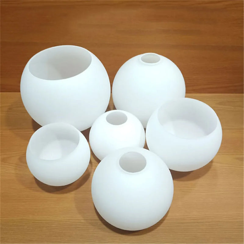Opal White Glass Shade Replacement Pendant Lamp Frosted Glass Globes for Axyaa