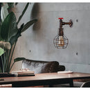 Axyaa Vintage Industrial Rust Wall Lamp for Loft Living Room and Bedroom