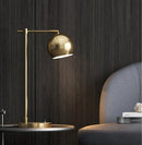 Axyaa Gold Metal Shade LED Table Lamp - Nordic Simple Design