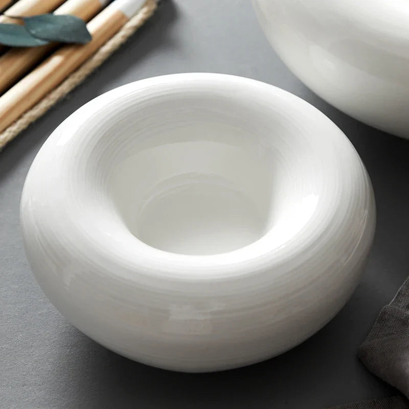 Axya White Ceramic Tableware Set