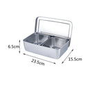 Axyaa Stainless Steel Spice Jar Set with Rack