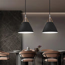 Axyaa Leather and Iron Finish Pendent Light Fixture for Home and Restaurant