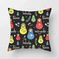 Axyaa Cartoon Doll Pattern Polyester Cushion Cover for Home Decor