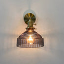 Axyaa Amber Glass LED Wall Sconce Modern Nordic Bedroom Cafe Stair Light Fixtures