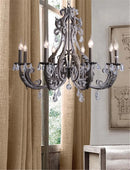 Axyaa Retro Crystal Chandelier for Stylish Home Decor