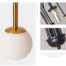Axyaa Retro Glass Ball Chandelier: Italian Design Replica Art Home Interior Light