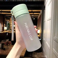 Axyaa Frosted Plastic Water Bottle with Tea Strainer, BPA-Free, Sporty, Portable, Large Capacity